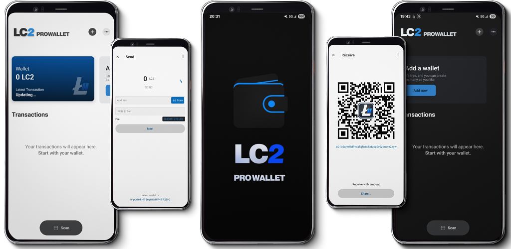 LC2 ProWallet app screenshot